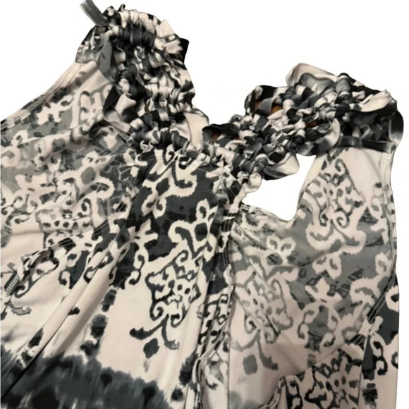 Dotti Woman Swim Coverup, 1X, Black and White, Razorback Dress,‎ Black and White - Picture 2 of 6